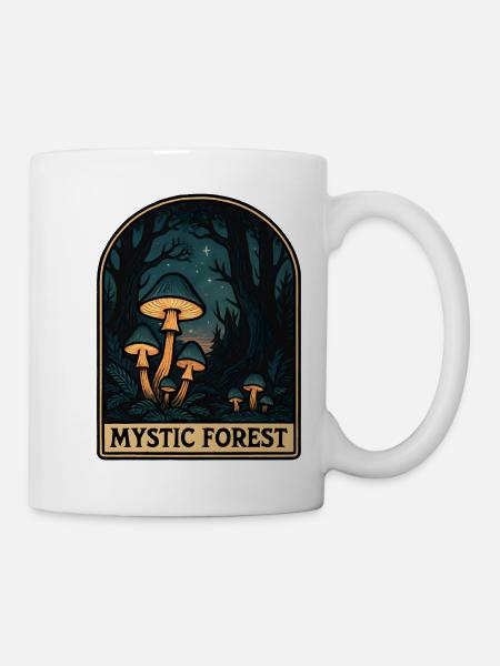 Mystic Forest Mushroom Magic - Mug - white