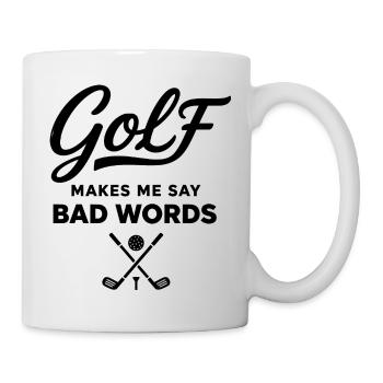 Golf et Gros Mots : L'Humour du Golfeur - Mug blanc - blanc - Droite