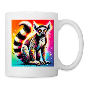 Lémurien - Mug blanc - blanc - Droite