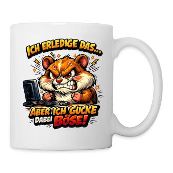 Ich mach das Hamster - Tasse - Weiß - Rechts