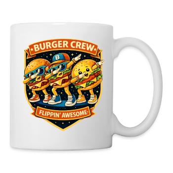Burger Crew Flippin' Awesome - Danse du Dabbing Dab - Mug blanc - blanc - Droite
