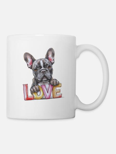 French Bulldog Love - Mug - white