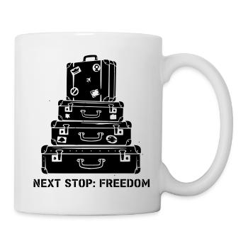 Voyage de la Liberté dans la Pile de Valses - Mug blanc - blanc - Droite