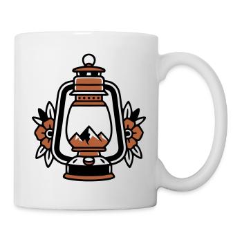 Lantern Mountains Vintage Coat of Arms - Mug - white - Right