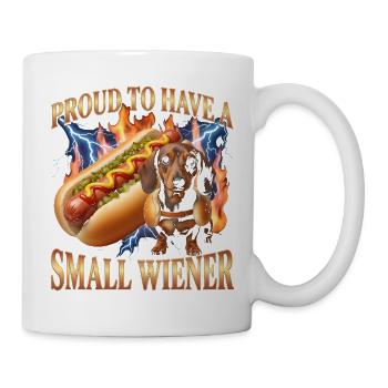 Stolz darauf, einen kleinen Wiener zu haben - Tasse - Weiß - Rechts