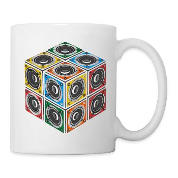  cube sound - Mug blanc - blanc - Droite