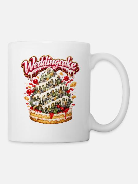 Wedding Cake Graffiti Bud Art Print - Tasse - Weiß