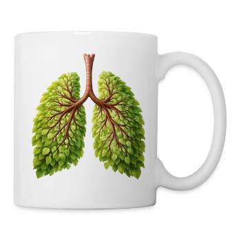 Lunge Natur Baum Design - Tasse - Weiß - Rechts