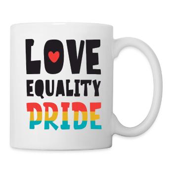 LGBTQ Pride Month - Love. Equality. Pride - Mug - white - Right