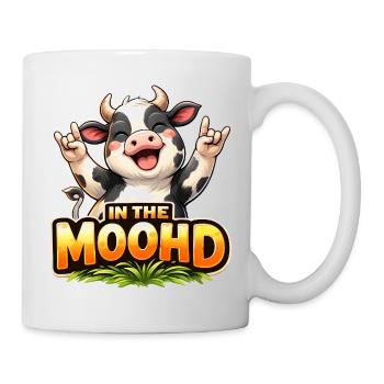 Dans le Moohd – Dessin animé de la Vache Drôle - Mug blanc - blanc - Droite