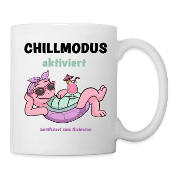 Schildkröte PinkRelax Sonnenlounge - Tasse - Weiß - Rechts
