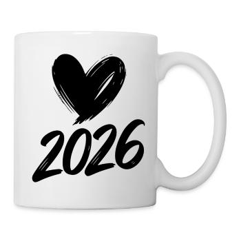 2026 Herz  - Tasse - Weiß - Rechts