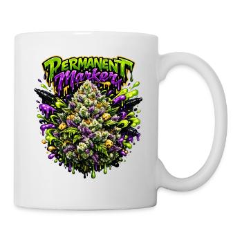 Permanentmarker-Graffiti-Druck - Tasse - Weiß - Rechts