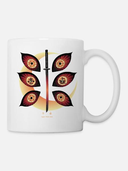 Mondschwert der Glückssymbole - Tasse - Weiß