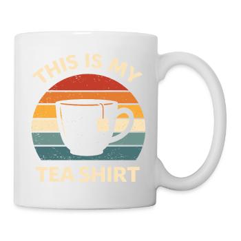 Funny Tea Shirt Teashirt Pun Tea Lover Gift - Mug - white - Right