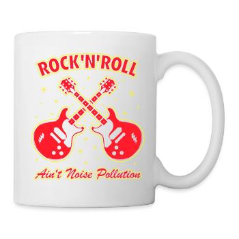 Rock 'n' Roll ist keine Lärmbelastung - Tasse - Weiß - Rechts