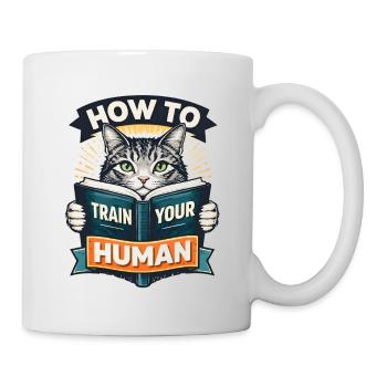 Dressage des chats pour humains : comment dresser votre huma - Mug blanc - blanc - Droite