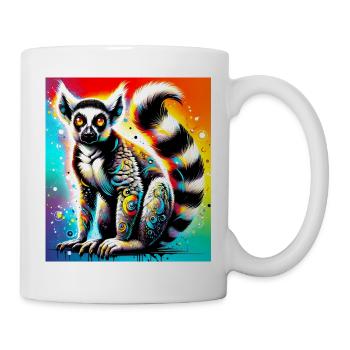 Lémurien - Mug blanc - blanc - Droite