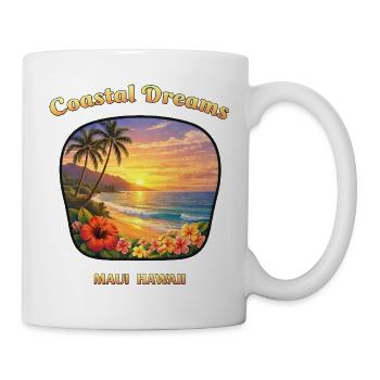 Maui Hawaii Dream Vacation Coast Beach Sunset - Mug - white - Right