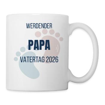 Werdender Papa 2026 Vatertag Ankündigung - Tasse - Weiß - Rechts