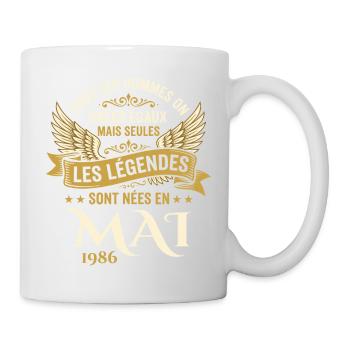Anniversaire Mai 1986 - Mug blanc - blanc - Droite