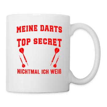 Meine Darts Technik Design für Dartspieler - Tasse - Weiß - Rechts