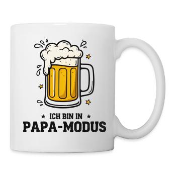 Vatertag Männer Papa Männertag Bier Grillen - Tasse - Weiß - Rechts