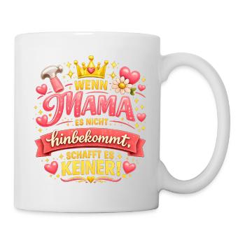 Maman fait tout, cadeau, fête des mères et enfants - Mug blanc - blanc - Droite
