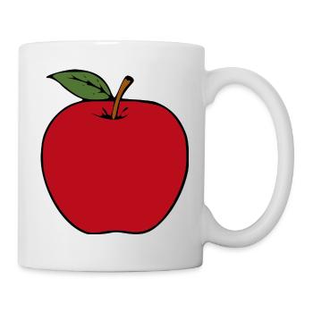 Cadeau minimaliste Apple - Mug blanc - blanc - Droite