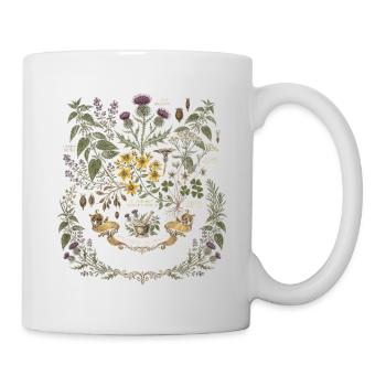 Naturheilkunde Botaniker - Tasse - Weiß - Rechts