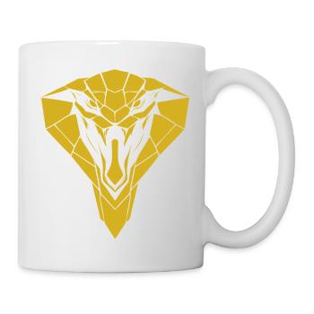 Geometric Gold Cobra Silhouette - Mug - white - Right