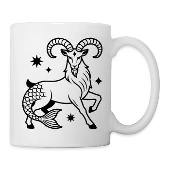 Capricorne - Mug blanc - blanc - Droite