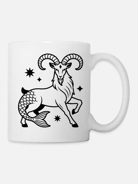 Steinbock - Tasse - Weiß