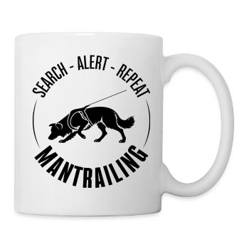 Border Collie Mantrailing Dog Sport Search Dogs - Mug - white - Right