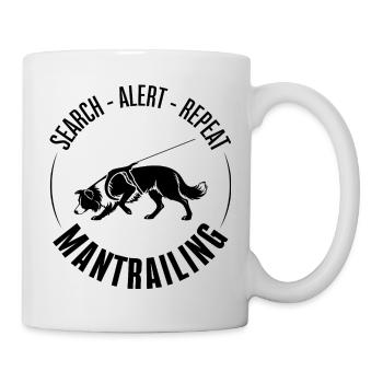 Border Collie Mantrailing Dog Sport Search Dogs - Mug - white - Right