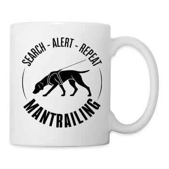 German Shorthair Mantrailing Dog Sport Search Dogs - Mug - white - Right