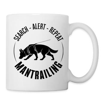 German Shepherd Mantrailing Dog Sports Dogs - Mug - white - Right