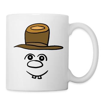 Funny funny face cheerful emotions - Mug - white - Right