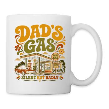Papa Gaz – Stiller, aber furchteinflößender Jahrgang - Tasse - Weiß - Rechts