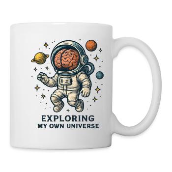 Cosmic head astronaut - Mug - white - Right