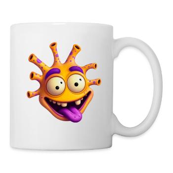 Monstre solaire fou - Mug blanc - blanc - Droite