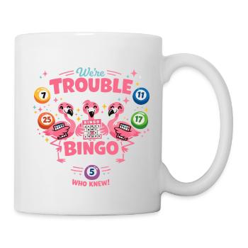 Bingo Flamingos Funny Saying Ladies Design - Mug - white - Right