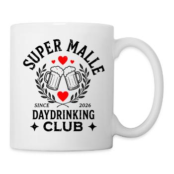 Malle 2026 Super Malle Daydrinking Club - Tasse - Weiß - Rechts