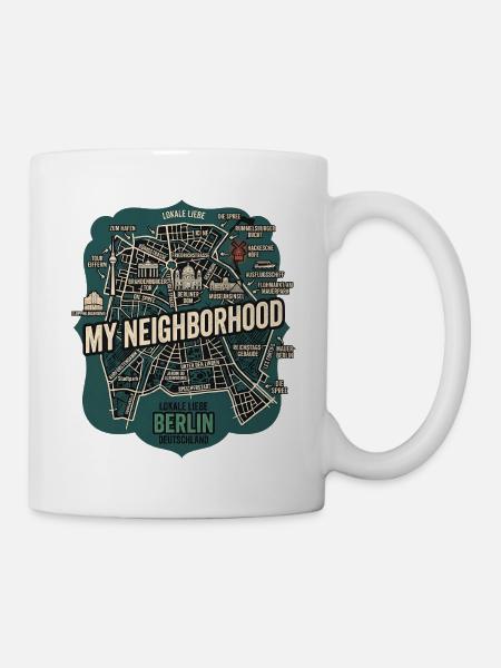 Berlin Meine Nachbarschaft - Tasse - Weiß