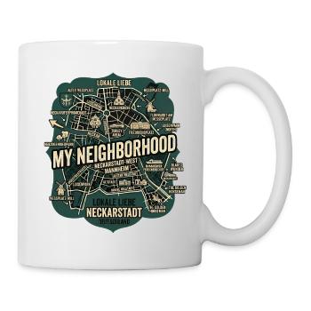 Mannheim Neckarstadt - Tasse - Weiß - Rechts
