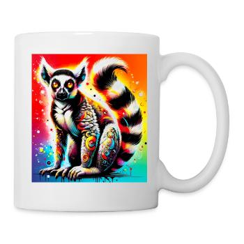 Lémurien - Mug blanc - blanc - Droite