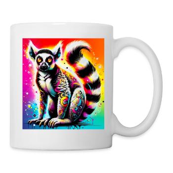 Lémurien - Mug blanc - blanc - Droite
