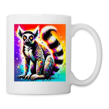 Lemur - Tasse - Weiß - Rechts
