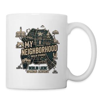 Berlin Spandau Nachbarn - Tasse - Weiß - Rechts