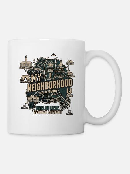 Berlin Spandau Nachbarn - Tasse - Weiß